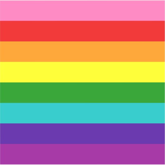 Gilbert Baker Gay Pride Flag Kleiner Platz Aufkleber (Vorderseite)