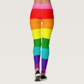 Gilbert Baker Pride Flag Regenbogen LGBT-Streifen Leggings (Rückseite)