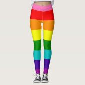 Gilbert Baker Pride Flag Regenbogen LGBT-Streifen Leggings (Vorderseite)