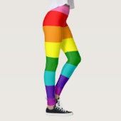 Gilbert Baker Pride Flag Regenbogen LGBT-Streifen Leggings (Rechts)