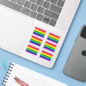 Gilbert Baker Pride Flag Sticker Pack (Laptop mit iPhone)