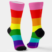 Gilbert Baker Pride Rainbow Striped LGBT Socken (Gewinkelt)