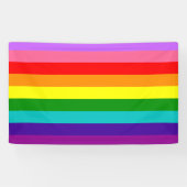 Gilbert Baker’s 9-Stripe Rainbow Flag  Banner (Horizontal)