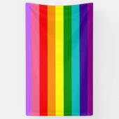 Gilbert Baker’s 9-Stripe Rainbow Flag  Banner (Vertikal)