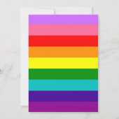 Gilbert Baker’s 9-Stripe Rainbow Flag Einladung (Vorderseite)