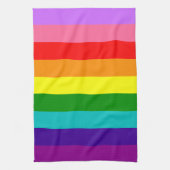 Gilbert Baker’s 9-Stripe Rainbow Flag Geschirrtuch (Vertikal)