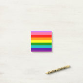 Gilbert Baker’s 9-Stripe Rainbow Flag Post-it Klebezettel (Auf Schreibtisch)