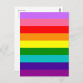 Gilbert Baker’s 9-Stripe Rainbow Flag Postkarte (Vorne/Hinten)