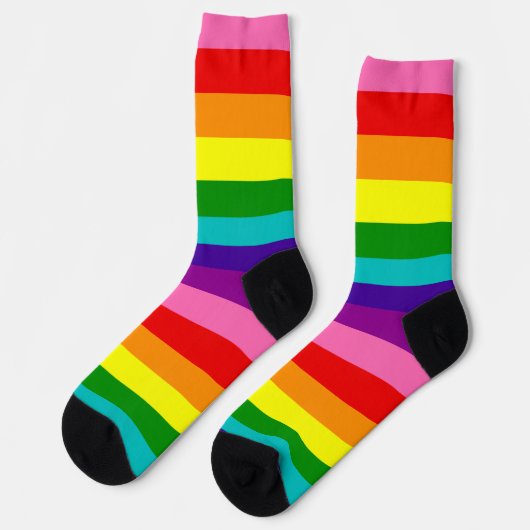 Gilbert Baker Stolperflagge Socken (Linkes Detail)