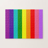 Gilbert Baker's 9-Streifen-Regenbogenflagge Puzzle (Horizontal)