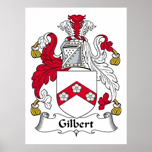 Gilbert Familienwappen Poster (Vorne)