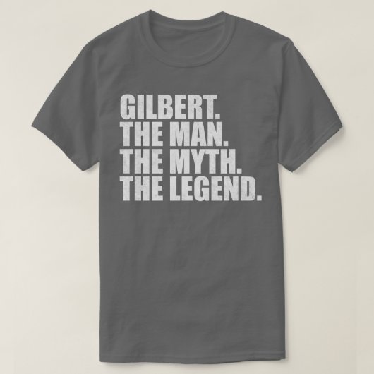 Gilbert Gilbert Familienname Gilbert Nachname Gilb T-Shirt (Design vorne)