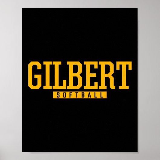 Gilbert High School Softball Poster (Vorne)