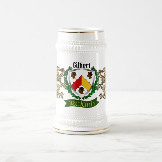 Gilbert Irish Shield Beer Stein Bierglas (Mittel)