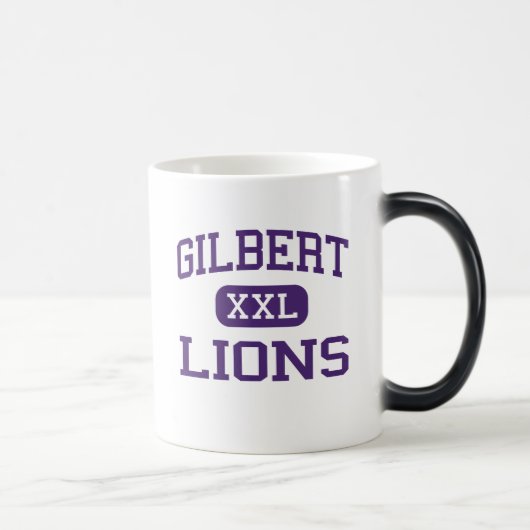 Gilbert - Löwen - Senior - Gilbert West Virginia Verwandlungstasse (Rechts)
