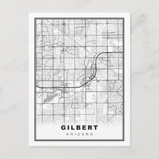 Gilbert Map Postkarte (Vorderseite)