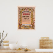 Gilbert & Parsons, Hygienic Whiskey Vintage Ad Poster (Küche)