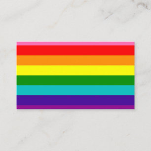 Gilbert Pride Flag Visitenkarte
