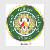 Gilbert Shield & Celtic Cross Personalisiert Aufkleber (Blatt)