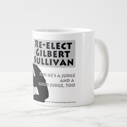 Gilbert Sullivan Jumbo Tasse (Vorderseite Rechts)