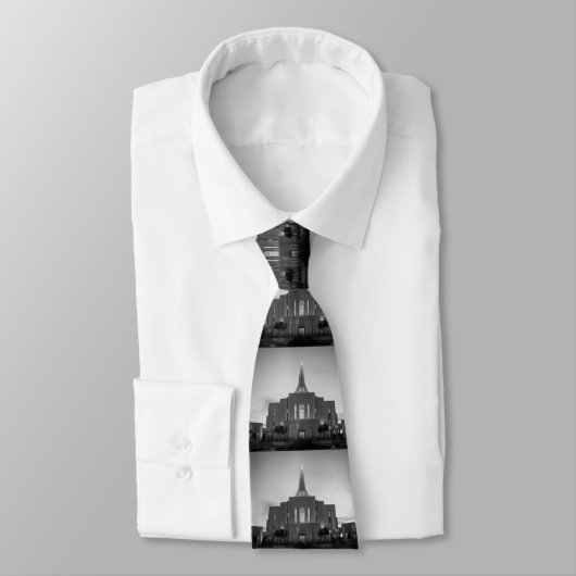 Gilbert Temple in Schwarz und Weiß Krawatte (Gebunden)