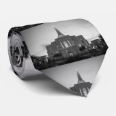 Gilbert Temple in Schwarz und Weiß Krawatte (Gerollt)