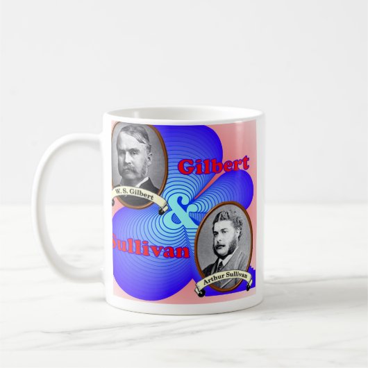 Gilbert u. Sullivan-Kaffee-Tasse Kaffeetasse (Links)