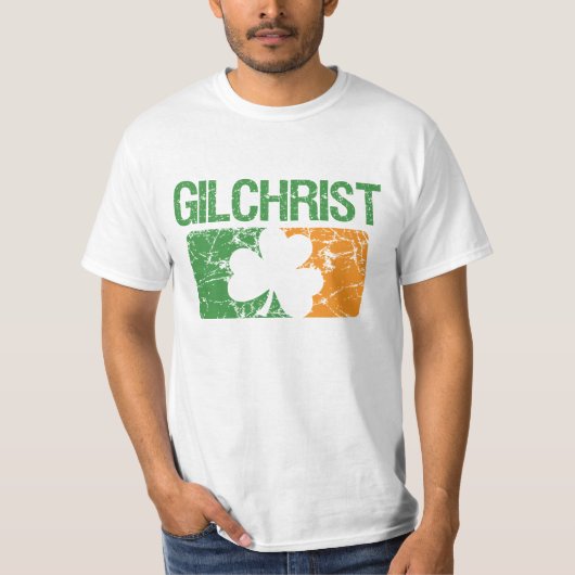 Gilchrist Familienname-Klee T-Shirt (Vorderseite)