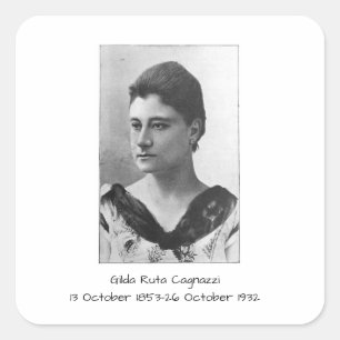 Gilda Ruta Cagnazzi Quadratischer Aufkleber