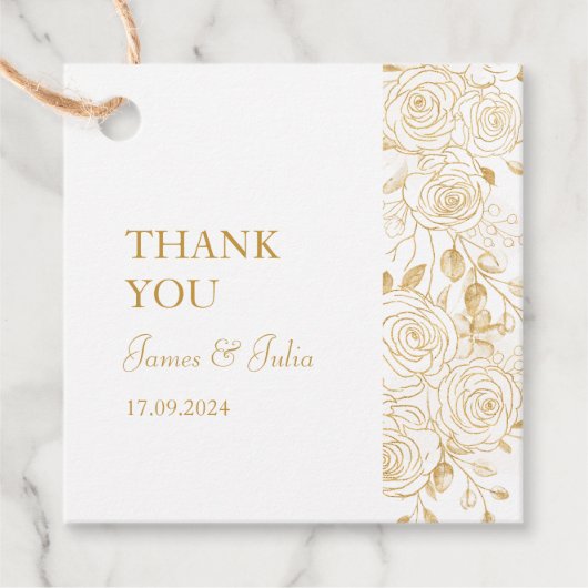 GILDE Blüten Geschenkanhänger (Vorderseite)