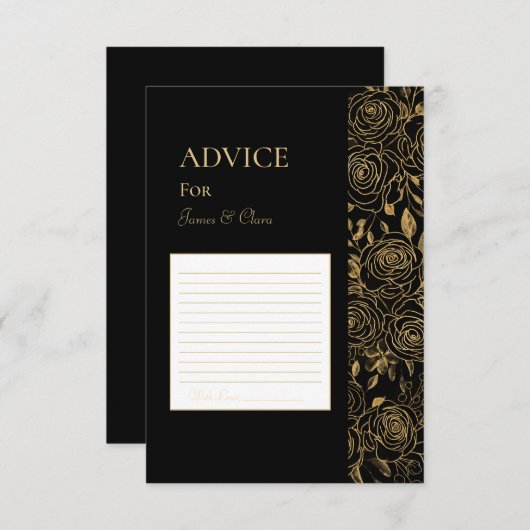 GILDE Blüten Hinweiskarte (Vorne/Hinten)