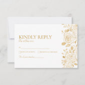 GILDE Blüten RSVP Karte (Vorderseite)