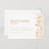 GILDE Blüten RSVP Karte (Vorne/Hinten)