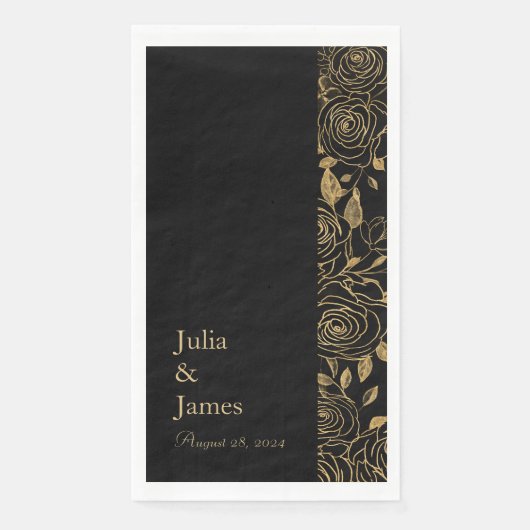 GILDE Blüten Serviette (Vorderseite)