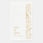 GILDE Blüten Serviette (Vorderseite)