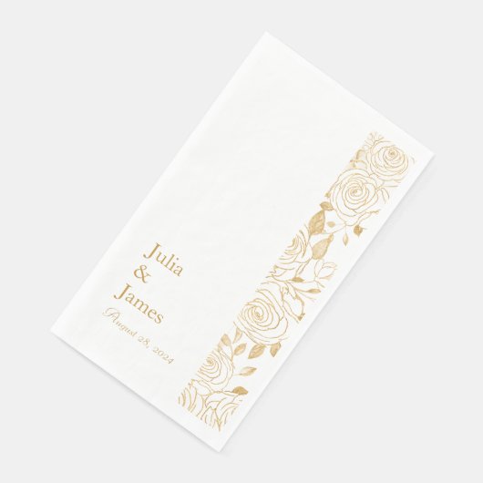 GILDE Blüten Serviette (Ecke)