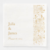 GILDE Blüten Serviette (Vorderseite)