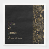 GILDE Blüten Serviette (Vorderseite)