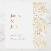 GILDE Blüten Weinetikett (Einzelnes Label)