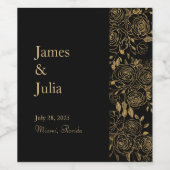 GILDE Blüten Weinetikett (Einzelnes Label)