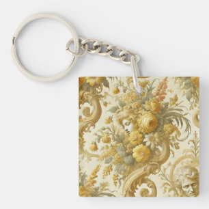 Gilde Gold - Barockblumenkissen Schlüsselanhänger