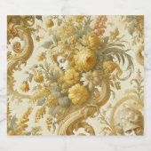 Gilde Gold - Barockfloral Bierflaschenetikett (Einzelnes Label)