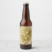 Gilde Gold - Barockfloral Bierflaschenetikett (Vorderseite)