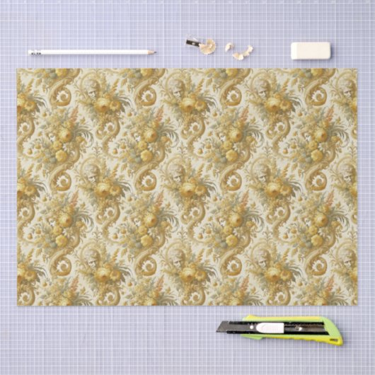 Gilde Gold - Barockfloral Seidenpapier (Handwerk)