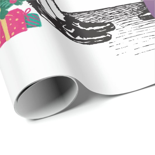 Gilded Age Viktorianische Weihnachtswrapping Paper Geschenkpapier (Rolleneckpunkt)