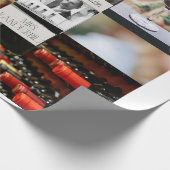 Gilded Age Wine Themed Wrapping Papper Geschenkpapier (Ecke)