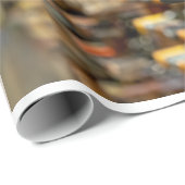 Gilded Age Wine Themed Wrapping Papper Geschenkpapier (Rolleneckpunkt)