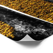 Gilded Artistry: Black & Gold Abstrakt Poster (Ecke)