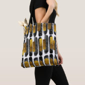 Gilded Artistry: Black & Gold Abstrakt Tasche (Von Nahem)