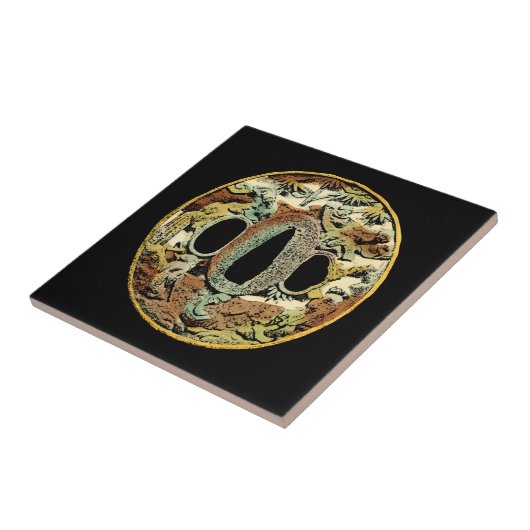 Gilded Asian Medallion von Vision Studio Fliese (Seite)